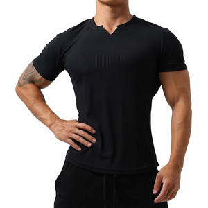 T-shirt en coton avec impression personnalisée de haute qualité en microfibre Crew Fitness col arrondi sport hommes blanc respirant - Product Image 4