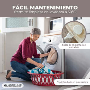 Mobiclinic Almohadilla Cervical Eléctrica 62x60 cm 3 Niveles de Calor Bajo Consumo Apagado Automático Gasto Mínimo Calentadores Eléctricos - Product Image 6