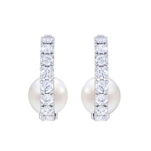 Clara - Pendientes Clásicos de Plata de Ley 92.5 con Perlas, Regalo para Mujeres y Niñas - Product Image 1