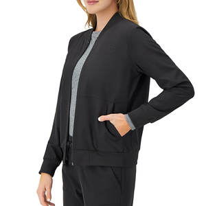 Chaqueta Médica con Cuello Mao al por Mayor, Uniforme Médico de Manga Larga con Puños y Bolsillos, Ropa de Hospital para Doctores y Enfermeras de Fábrica - Product Image 4