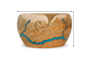 Venta de fábrica Logotipo personalizado Tazón de hilo Decoración para el hogar con madera y epoxi Diseñado para exportadores - Product Image 5