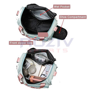 Multi-function Large Modern Team Players Colorful <b>Fitness</b> Gym Duffle <b>Bag</b> with Nylon Lining Boxing Compartment Adjustable Strap - Product Image 6