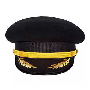 Chapeau d'officier en laine brodé à double rangée, taille personnalisable, logo pour uniformes décontractés pour adultes - Product Image 2