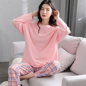 <b>Women</b> <b>Pajama</b> Set Cotton Blend Sleepwear Two <b>Piece</b> Loungewear Floral Pants Lounge Set for Home - Product Image 2