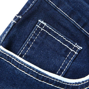 Meilleures ventes Jeans stretch slim fit pour hommes Denim classique Jeans pour hommes avec 5 poches Ceinturé Respirant Confort Facile d'entretien Stretch - Product Image 5