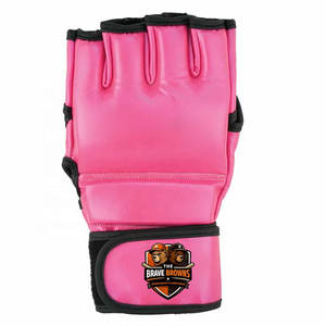 Guantes de MMA de Cuero Estilo Competición para Entrenamiento de Luchadores Profesionales con Protección Ligera contra Impactos y Ajuste Seguro - Product Image 2