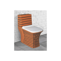 Durable Carré Moderne Bleu Couleur Siphon Chasse D'eau Placard Commode Céramique Salle De Bains une pièce Wc cuvette de toilette