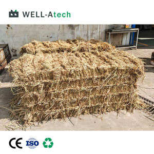 Presse à balles horizontale entièrement automatique pour recycler le papier Bouteilles et cartons alimentaires en plastique Boîtier en métal avec éjection automatique - Product Image 5