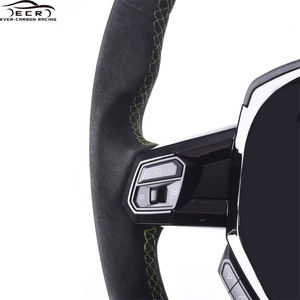 Ever-Carbon Racing ECR nouveau Design volant en cuir suédé pour <span class=keywords><strong>Lamborghini</strong></span> Huracan volant en Fiber de carbone - Product Image 5