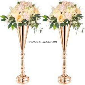 Newest Designing <b>Mirror</b> Polished Metal <b>Large</b> Flower Vases Deluxe Quality Indoor Home and Restaurant Flower Vases From Indian - Product Image 3