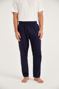 Meilleur prix du marché dernier pantalon décontracté Slim Fit pour hommes taille personnalisée tissu de coton et de lin de taille haute couleur unie vente en gros - Product Image 3