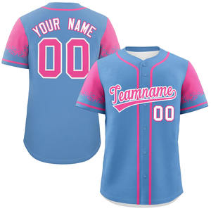 Logo cousu maillot de baseball à col en V vêtements de sport respirants pour hommes jeunes grande taille Option maillot de baseball fabriqué par cintre Impex - Product Image 4