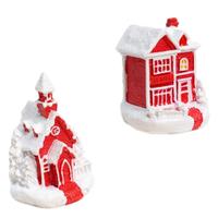 Nouvelle maison de Noël en résine 2026, style dessin animé, maison en pain d'épices, rose pastel, vente en gros, décoration d'intérieur, cadeau