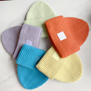 2024 Custom Logo Wholesale Unisex Warm Thicken Cashmere <b>Winter</b> Knitted Wool <b>Hat</b> Knit Beanie <b>Winter</b> <b>Hats</b> for Women and <b>Man</b> - Product Image 2