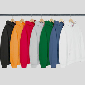 Jersey de felpa de gran tamaño de peso pesado otoño estampado personalizado Unisex largo en blanco liso bordado Sudadera con capucha y sudadera para mujer - Product Image 1