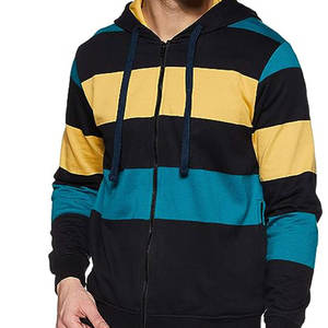 Sweat à capuche personnalisé, surdimensionné, multi-patchs, avec fermeture à glissière complète, en coton de qualité supérieure, pour femmes et hommes, vente en gros de sweat à capuche bon marché - Product Image 1