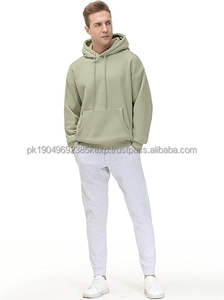 Sudadera con Capucha Ligera de Alta Calidad para Hombre, Sudadera de Invierno de Felpa, Hombros Caídos, Talla Grande, 100% Algodón - Product Image 6