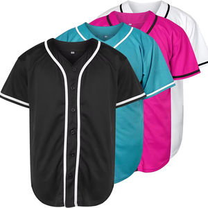 Vente flash Nouveau maillot de baseball américain cousu Blanc Toutes les équipes Uniformes unisexes Chemises de softball Respirant Taille plus - Product Image 3
