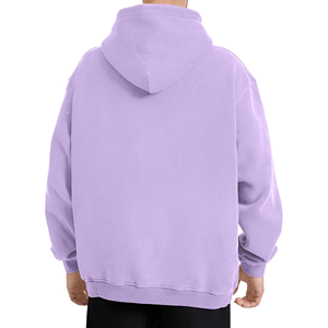 Sweat-shirt à capuche unisexe surdimensionné délavé à l'acide, en molleton polyester/coton, avec poches, idéal pour l'hiver - Product Image 2