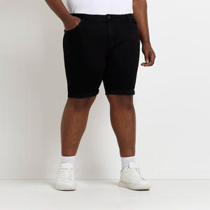 Short en jean droit taille moyenne pour hommes décontracté léger coton été Denim Shorts vêtements de plein air - Product Image 1