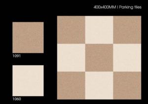 กระเบื้องปูพื้นภายนอกสำหรับลานจอดรถ ขนาด 16x16 นิ้ว 40x40 ซม. 400x400 มม. ผิวด้าน ทนทาน เหมาะสำหรับทางเข้าออก - Product Image 3