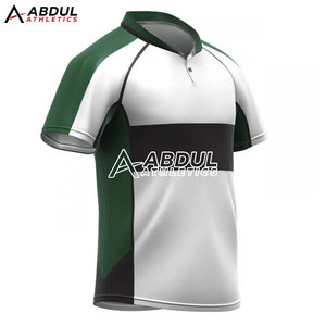 Uniforme de rugby moderne pour hommes, maillot à manches courtes et short, en polyester durable, pour les entraînements et les matchs - Product Image 2