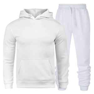 Traje de jogging de entrenamiento de invierno para hombre personalizado XL, pantalones de chándal de lana de peso pesado, Conjunto de sudadera con capucha, superventas, de talla grande - Product Image 4