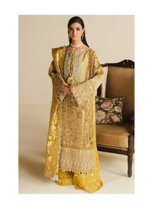 Trajes bordados Zari para mujer, Colección Formal de 3 piezas cosida, últimas mujeres, trajes Punjabi indios de Pakistán, ropa de diseñador - Product Image 2