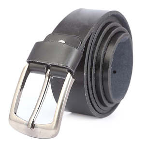 Cinturón Liso para Hombre - Negro - Product Image 1