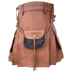Kilts de cuero escoceses elegantes de la nueva llegada para los hombres Kilts de cuero ligeros de fabricación profesional en MOQ bajo - Product Image 1