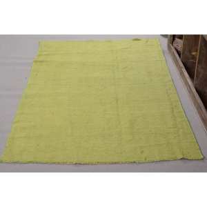 Tapis turc vintage moderne 4.1 X 7.4ft grande surface rectangle classique motif abstrait laine verte support en latex tapis de chambre vert - Product Image 2