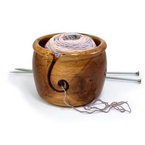 Handcrafted Wooden Yarn Bowl for Yarn Storage - Product Image 6