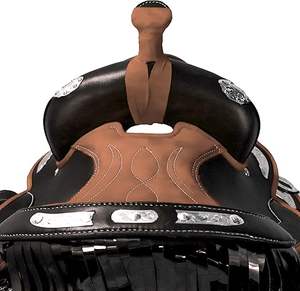 Trail Horse Sillín de cuero Western Reining Saddles 100% Cuero genuino Hecho de alta calidad 2025 Racing Western Sillín para caballo - Product Image 2