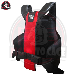 อุปกรณ์ป้องกันอกสำหรับมวยไทยและคิกบ็อกซิ่ง ยี่ห้อ FIGHT CAGE GEARS ผลิตจาก PVC คุณภาพดี ทนทาน เหมาะสำหรับการฝึกซ้อมทุกฤดูกาล  ขั้นต่ำในการสั่งซื้อ 9 ชิ้น - Product Image 5