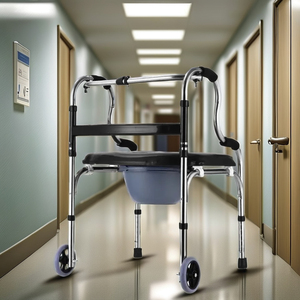 Déambulateur à 4 pieds pour <span class=keywords><strong>personnes</strong></span> âgées, dispositif d'assistance mobile pour <span class=keywords><strong>personnes</strong></span> âgées <span class=keywords><strong>handicapées</strong></span>, aide à la marche, rééducation, fournitures <span class=keywords><strong>de</strong></span> thérapie - Product Image 6