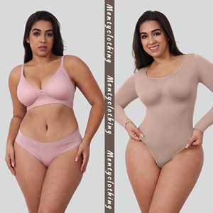 Gran oferta, Medias sin costuras de manga larga para otoño, recortadora de barriga adelgazante, Control para exteriores, moldeador de cuerpo, corsé elegante, Tops - Product Image 4