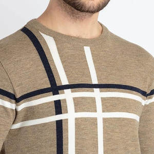 Suéter transpirable de estilo informal con logotipo personalizado, suéter de punto para hombre, suéter ajustado hecho a medida para hombre - Product Image 5