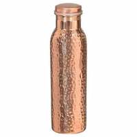 Çift ton el yapımı yaratıcı Modern lüks emaye bakır su şişesi ofis okul kullanımı bakır Metal Drinkware su şişesi