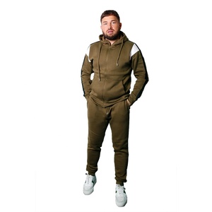 Best-seller Survêtement Athlétique d'Automne pour Hommes Noir Poche Kangourou Panneaux à la Mode Polaire Respirante Durable Grande Taille - Product Image 6