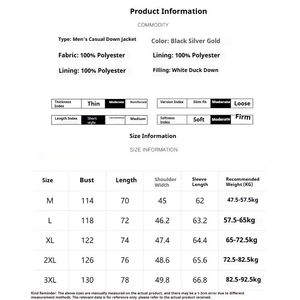 Veste matelassée imperméable légère et chaude pour homme, coupe-vent, à capuche, vêtement d'extérieur isolé pour une utilisation en extérieur - Product Image 6
