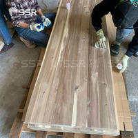 SSR VINA-Comptoir en bois d'acacia collé Live Edge-Comptoir en bois massif d'acacia à bord vif