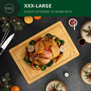 Tabla de cortar de madera y bambú Royal Craft Producto artesanal de bambú elegante - Product Image 4