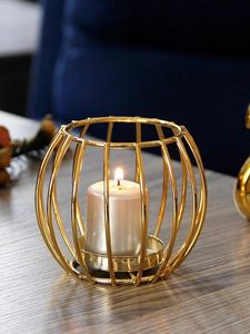 Mejor diseño Metal vela té luz titular oro para el hogar boda Navidad decoración a bajo precio - Product Image 2