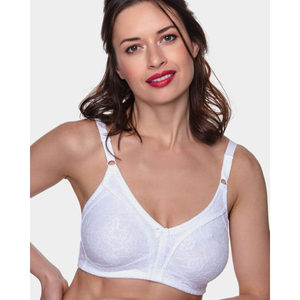 360 Lace Minimizer Bra for Women Comfortable <b>Soft</b> Wireless Breathable Solid Pattern <b>Wire</b>-Free Hook Closure Multi-Color - Product Image 5
