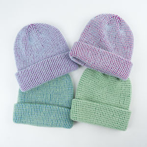 Bonnet en tricot pour tous les jours, chaud, doux, confortable, doublé en polaire, bonnet extensible, élégant, pour l'extérieur, par temps froid - Product Image 6