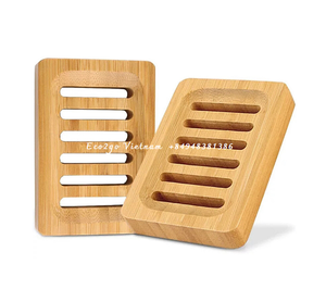 100% High Quality Handmade <b>Bamboo</b> Soap Dish Holder Modern Design Style for Bathroom Use - Product Image 3