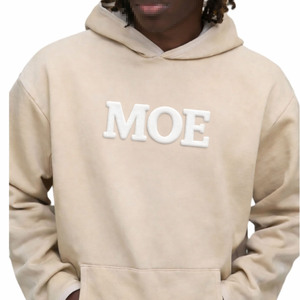 Sweat à capuche pour homme, couleur unie, polaire épaisse, coupe ample, style streetwear, pour la fabrication en gros de marques personnalisées - Product Image 3