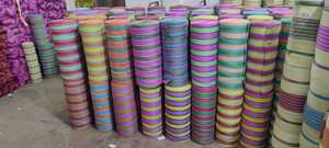 กระเป๋าช้อปปิ้งผ้าไนลอน PP แบบใช้ซ้ำได้กระเป๋าช้อปปิ้งทำจากพลาสติกลายทางเป็นมิตรกับสิ่งแวดล้อม - Product Image 3