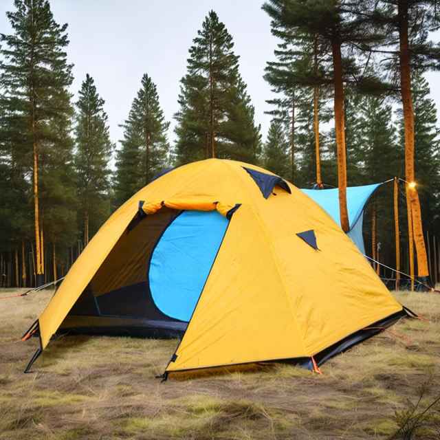 Wind Valley 2-Person Double Layer Good Quality Waterproof Camping Outdoor Family Tent