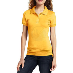 Chemise en coton de haute qualité pour femmes, col roulé, manches courtes, décontractée, mode estivale, respirante, design simple sur le devant, imprimé uni - Product Image 1